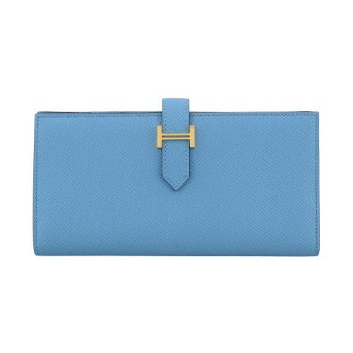 エルメス ベアンスフレ セレステ ヴォーエプソン ゴールド金具 B刻印