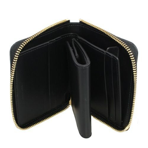 セリーヌ 二つ折り財布 レディース ブラック スモール ジップ