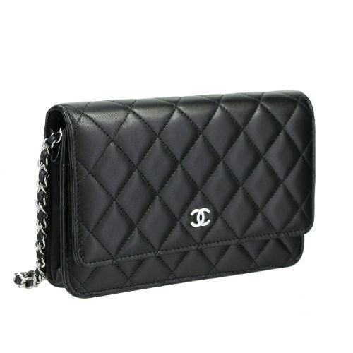シャネル チェーンウォレット レディース ブラック CHANEL AP0250