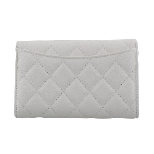 シャネル 三つ折り財布 レディース ホワイト CHANEL AP0232 B10583 10601