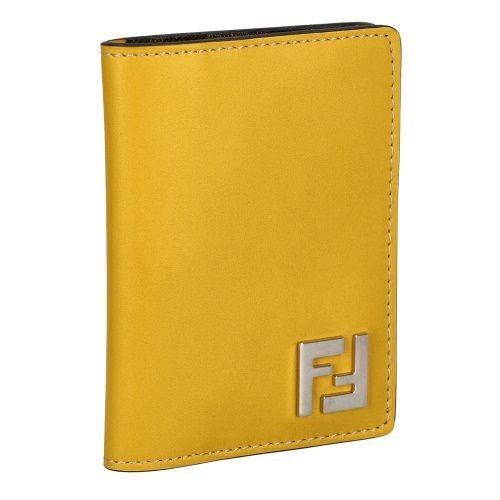 フェンディ 名刺入れ レディース イエロー FFスクエアFENDI 7M0349