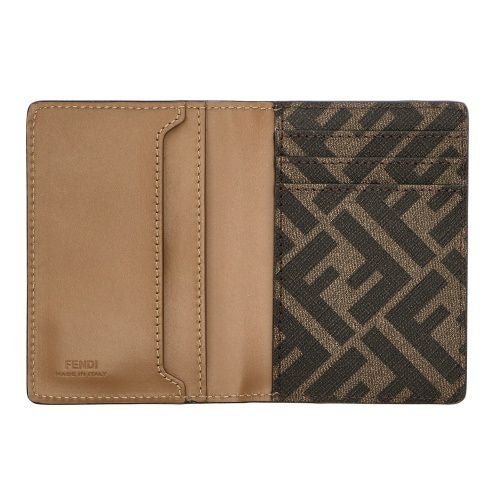 フェンディ 名刺入れ レディース ブラウン FFスクエアFENDI 7M0349 0AFF2 F1M6E