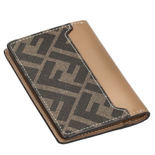 フェンディ 名刺入れ レディース ブラウン FFスクエアFENDI 7M0349 0AFF2 F1M6E