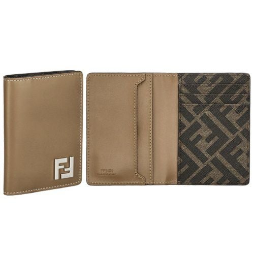 フェンディ 名刺入れ レディース ブラウン FFスクエアFENDI 7M0349 0AFF2 F1M6E