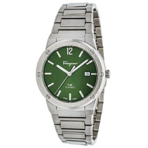 フェラガモ　腕時計 フェラガモ 腕時計 メンズ グリーン F-80CLASSIC FERRAGAMO SFDT02123