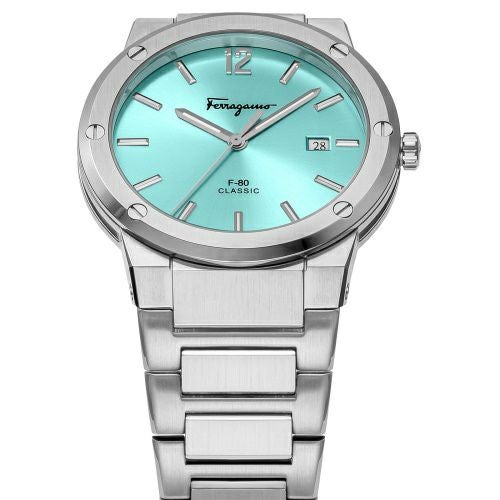 フェラガモ 腕時計 メンズ ライトブルー F-80CLASSIC FERRAGAMO