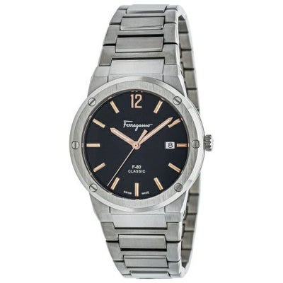 フェラガモ 腕時計 メンズ ブラック F-80CLASSIC FERRAGAMO SFDT02423 
