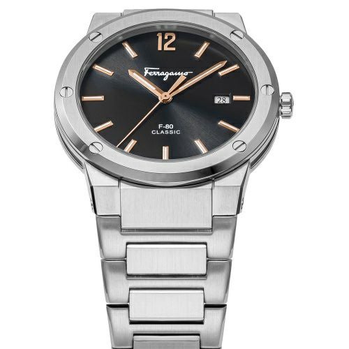 フェラガモ 腕時計 メンズ ブラック F-80CLASSIC FERRAGAMO SFDT02423