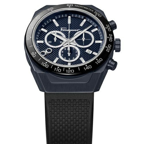 フェラガモ 腕時計 メンズ ネイビー SLXCHRONO FERRAGAMO SFHR00220