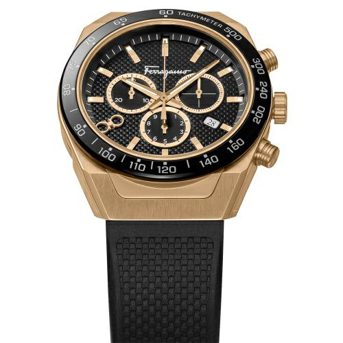 フェラガモ 腕時計 メンズ ブラック SLXCHRONO FERRAGAMO SFHR00320