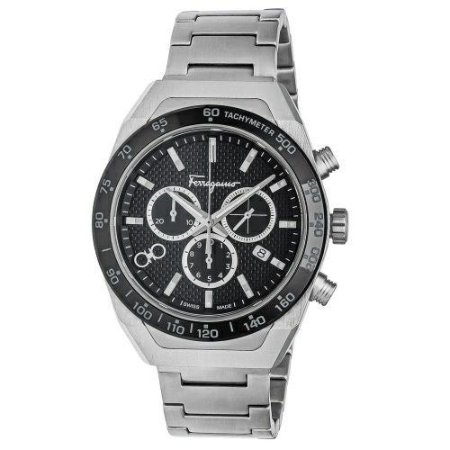 フェラガモ 腕時計 メンズ ブラック SLXCHRONO FERRAGAMO SFHR00623