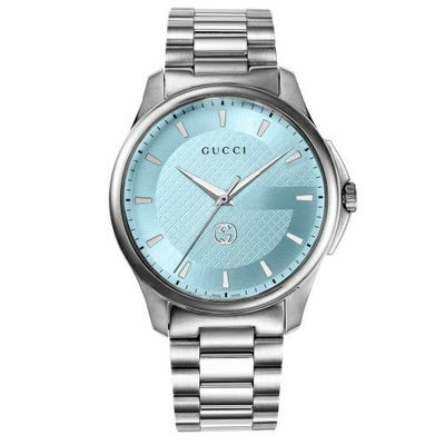 グッチ 腕時計 メンズ ターコイズブルー Gタイムレス GUCCI YA126372 