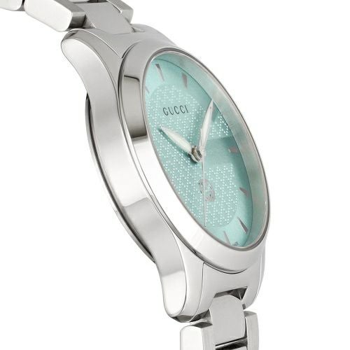 グッチ 腕時計 レディース ターコイズブルー Gタイムレス GUCCI