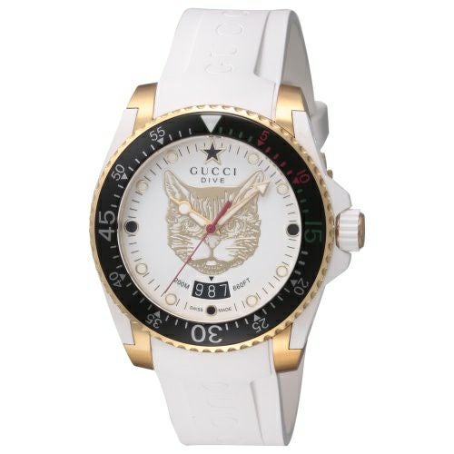 グッチ 腕時計 メンズ ホワイト DIVE GUCCI YA136322 | GINZA LoveLove