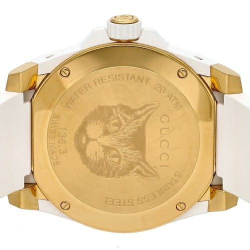 グッチ 腕時計 メンズ ホワイト DIVE GUCCI YA136322