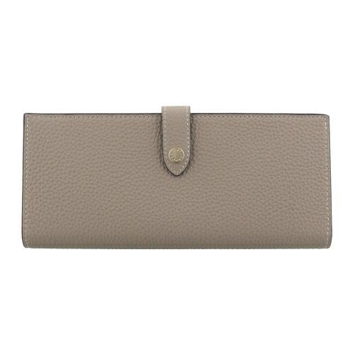 ボナベンチュラ 長財布 レディース グレージュ×イエロー ベルテッド マルチ ロング ウォレット シュリンクレザー BONAVENTURA BWAT32 GGYE