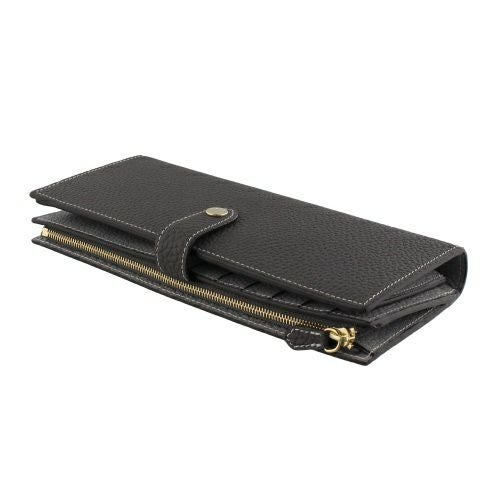 ボナベンチュラ 長財布 レディース チャコール×トゥルーグレー