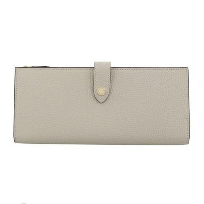 ボナベンチュラ 長財布 レディース アイボリー×エトープ ベルテッド 