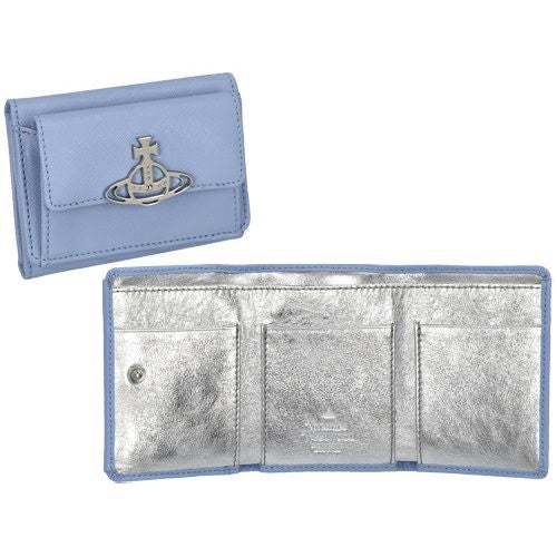 ヴィヴィアンウエストウッド 三つ折り財布 レディース ライトブルー Vivienne Westwood 52010013 K403 LIGHT?BLUE