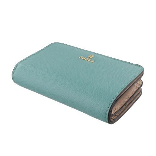 フルラ 二つ折り財布 レディース ブルー カメリア M FURLA WP00314 ARE000 2718S VERDERAME BALLERINA i int.