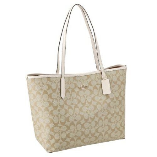 コーチ アウトレット トートバッグ レディース ライトカーキ/チョーク