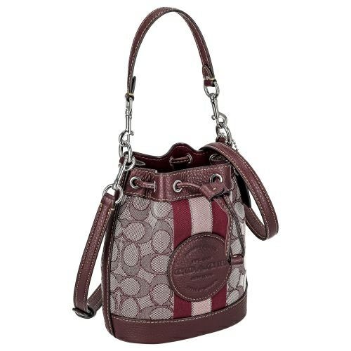 COACH コーチ ハンドバッグ　ショルダーバッグ　バーガンディ(みな様) COACH】コーチ バッグ 三日月型 カルメン パテントレザー ミニ ロゴ