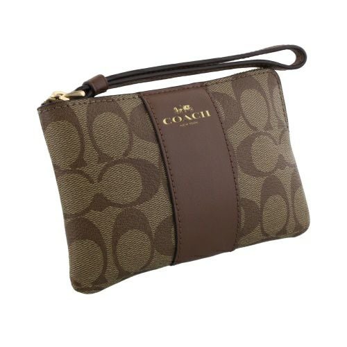 COACH グレー　カーキ　 ポーチ ケース付き　CAH95 Coach Zip Card Case | Brixton Baker