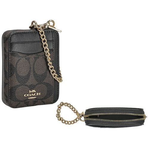 コーチ アウトレット フラグメントケース レディース ブラウン/ブラック COACH OUTLET C0058 IMAA8