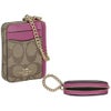 コーチ アウトレット フラグメントケース レディース ライトカーキ/ピンク COACH OUTLET C0058 IMW6N