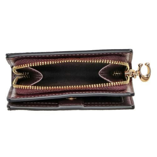 コーチ アウトレット 二つ折り財布 レディース ボルドー COACH OUTLET