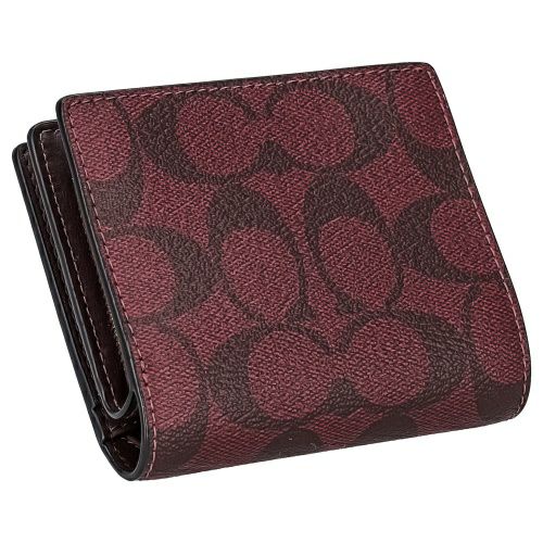 コーチ アウトレット 二つ折り財布 レディース ボルドー COACH OUTLET