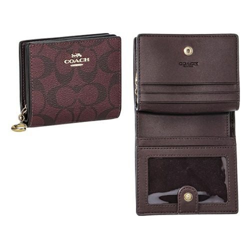 コーチ アウトレット 二つ折り財布 レディース ボルドー COACH OUTLET
