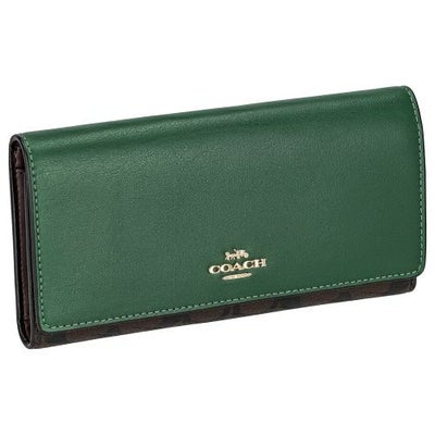 コーチ アウトレット 長財布 レディース ブラウン/ダークパイン COACH 