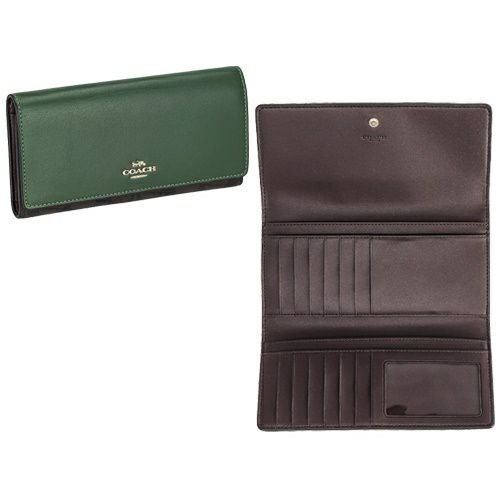 コーチ アウトレット 長財布 レディース ブラウン/ダークパイン COACH