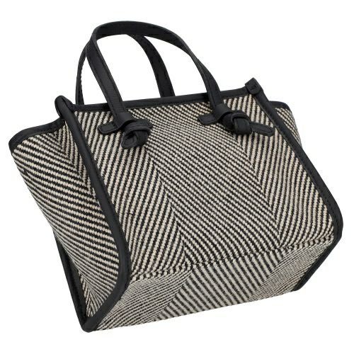 ジャンニ キアリーニ トートバッグ レディース ブラック マルチェッラM GIANNI CHIARINI BS8065 SPIGA VAR BIANCO NERO