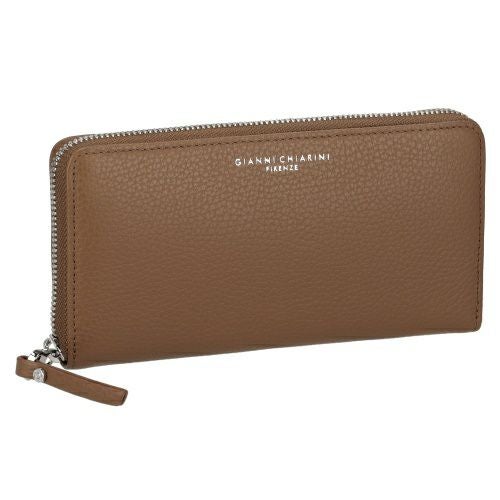 ジャンニ キアリーニ 三つ折り財布 レディース ブラウン コンパクト