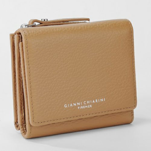 ジャンニ キアリーニ 三つ折り財布 レディース ブラウン コンパクト