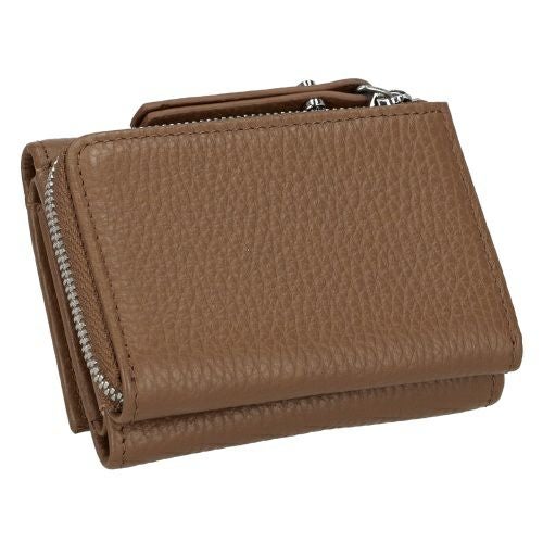 ジャンニ キアリーニ 三つ折り財布 レディース ブラウン コンパクト