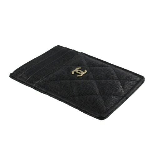シャネル  カードケース レディース ブラック CHANEL AP3595 B10583 C3906  BLACK