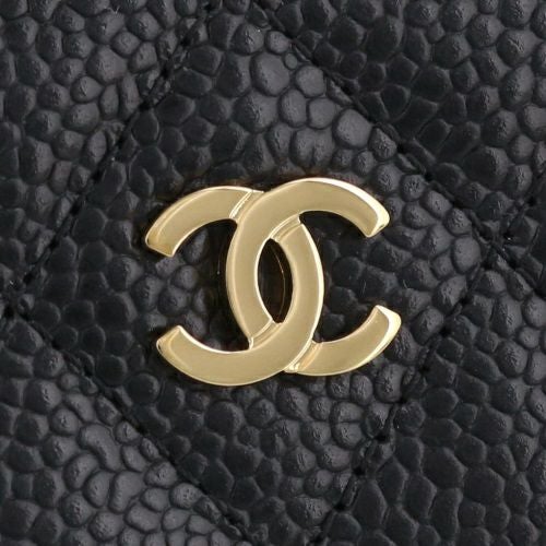 シャネル コインケース レディース ブラック CHANEL AP0216 Y01864