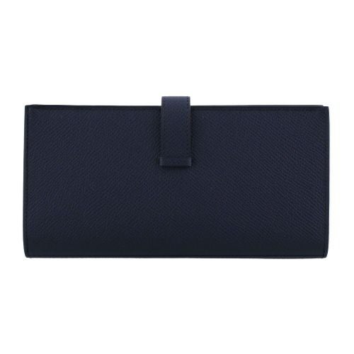 エルメス ベアンスフレ ブルーインディゴ ヴォーエプソン ゴールド金具 B刻印 HERMES Bearn Soufflet