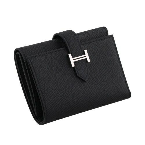 エルメス ベアンコンビネ ノワール ヴォーエプソン シルバー金具 B刻印