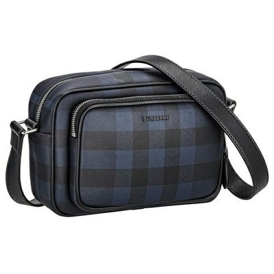 バーバリー ショルダーバッグ メンズ ネイビー パディバッグ BURBERRY 