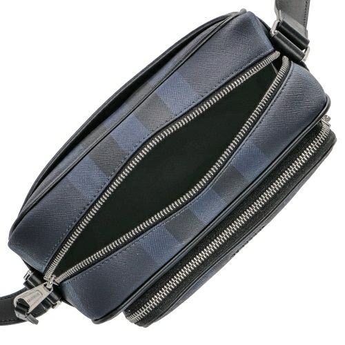バーバリー ショルダーバッグ メンズ ネイビー パディバッグ BURBERRY