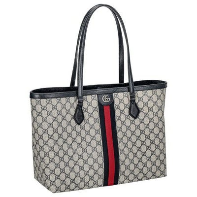 グッチ トートバッグ レディース ベージュ/ブルー オフディア GUCCI 