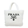 プラダ トートバッグ レディース ホワイト スモール クロシェ トートバッグ PRADA 1BG422 V OOL 2C2T F0009 BIANCO