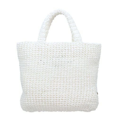 プラダ トートバッグ レディース ホワイト スモール クロシェ トートバッグ PRADA 1BG422 V OOL 2C2T F0009 BIANCO