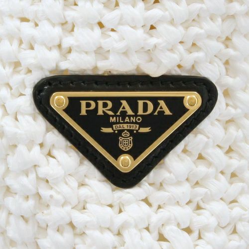 プラダ トートバッグ レディース ホワイト スモール クロシェ トートバッグ PRADA 1BG422 V OOL 2C2T F0009 BIANCO