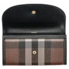バーバリー 長財布 レディース ブラウン チェック＆レザー コンチネンタルウォレット BURBERRY 8072668 DARK BIRCH BROWN