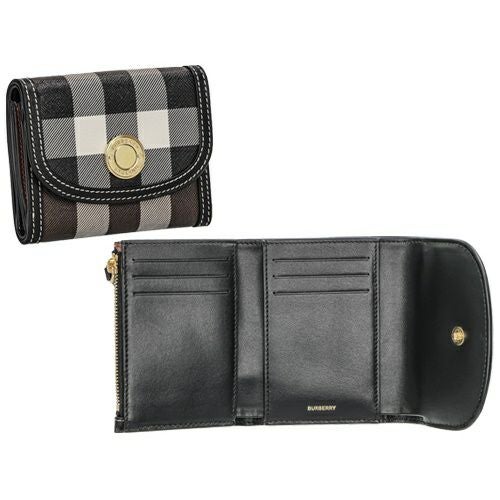 バーバリー 三つ折り財布 レディース ブラウン BURBERRY 8072669 DARK